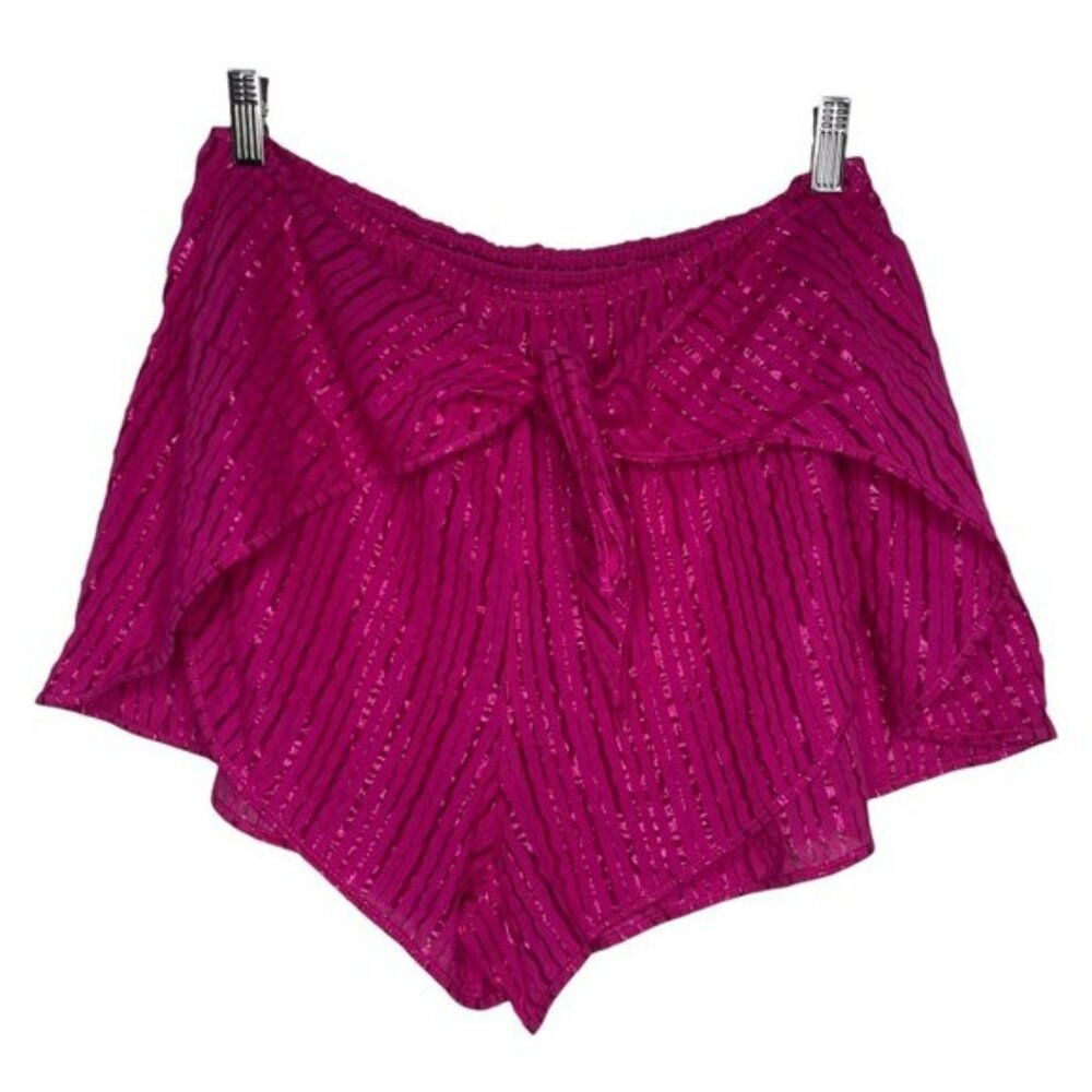 Victoria's Secret Metallic Striped Wrap Waist Sleep Short NWT Sz XL